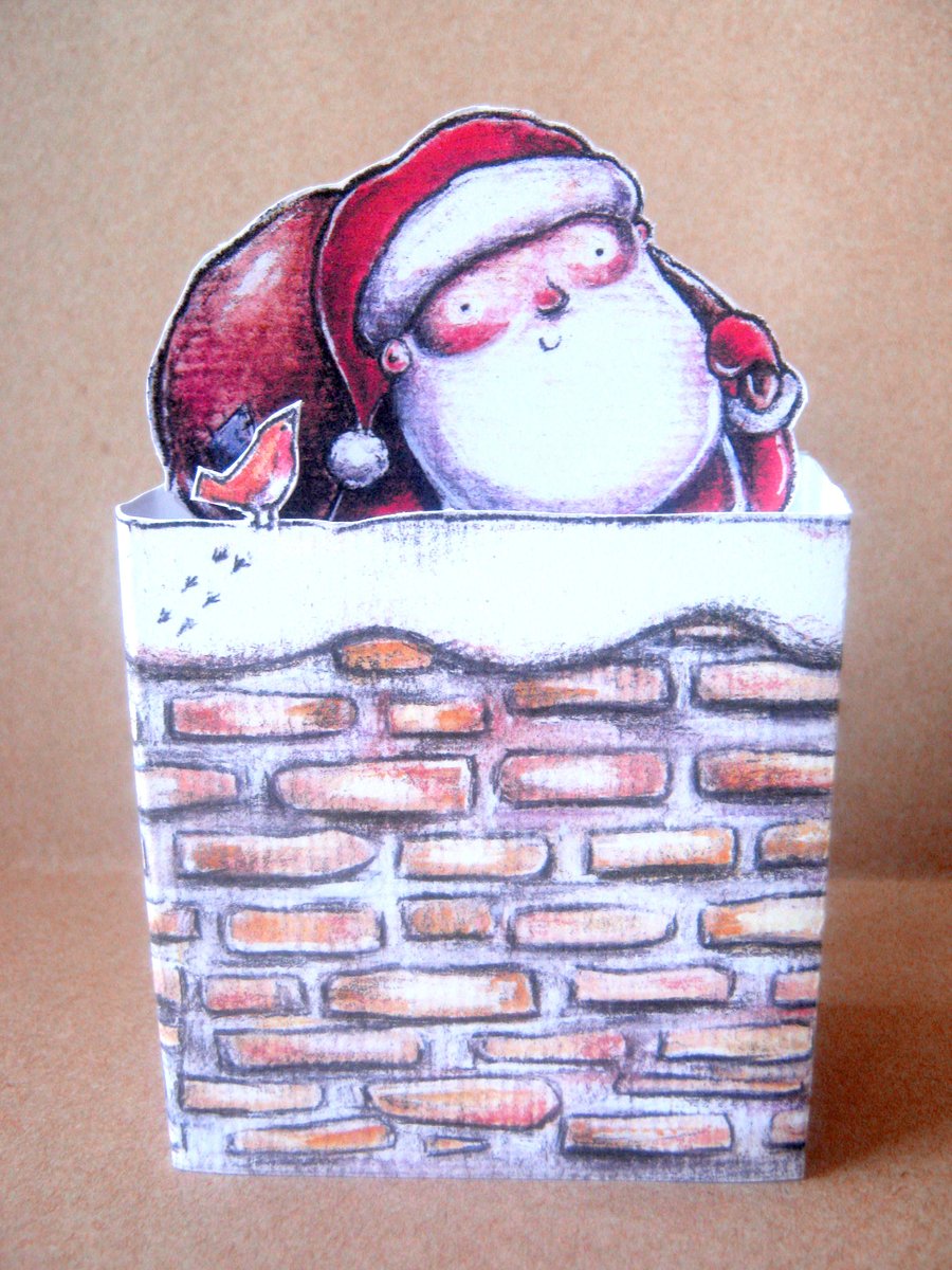 Santa Pop-Up Christmas card