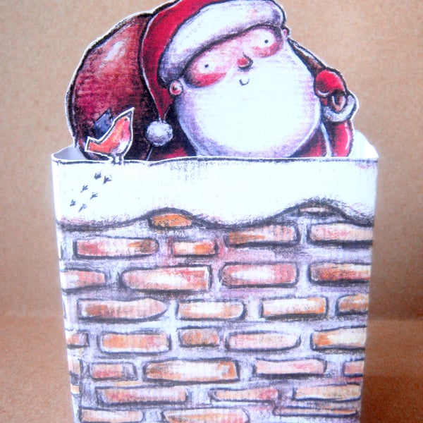 Santa Pop-Up Christmas card