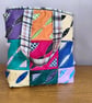 Bright and bold colourful tote bag with quilted lining and oodles of detail. - Image 7