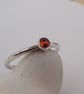 Fire opal stacking ring