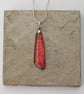 Dichroic Glass Pendant in Orange - 1221 - Image 7