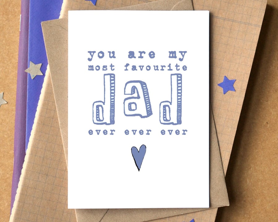 Favourite Dad Ever Funny Father's Day Card