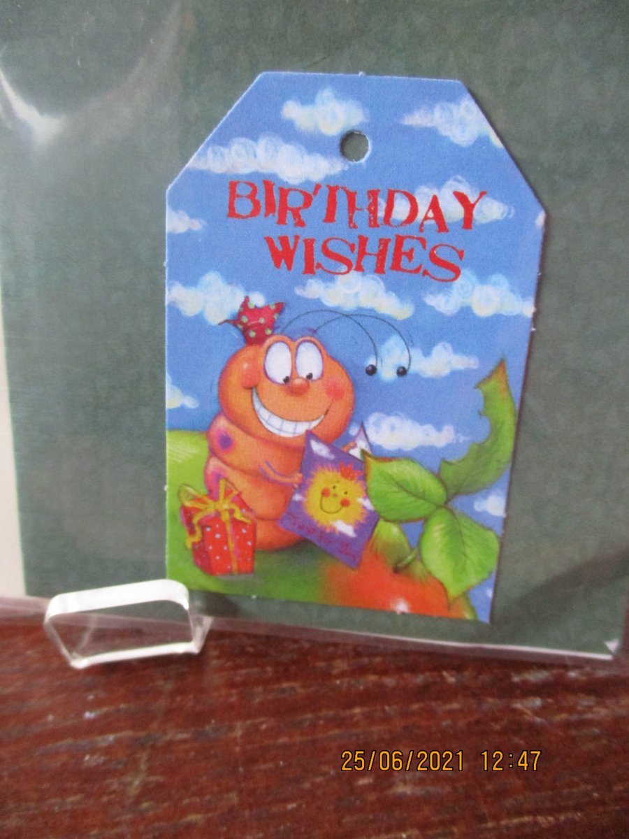 Birthday Wishes Caterpiller Card