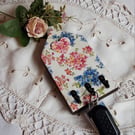 Handmade Wooden Floral Keyholder 