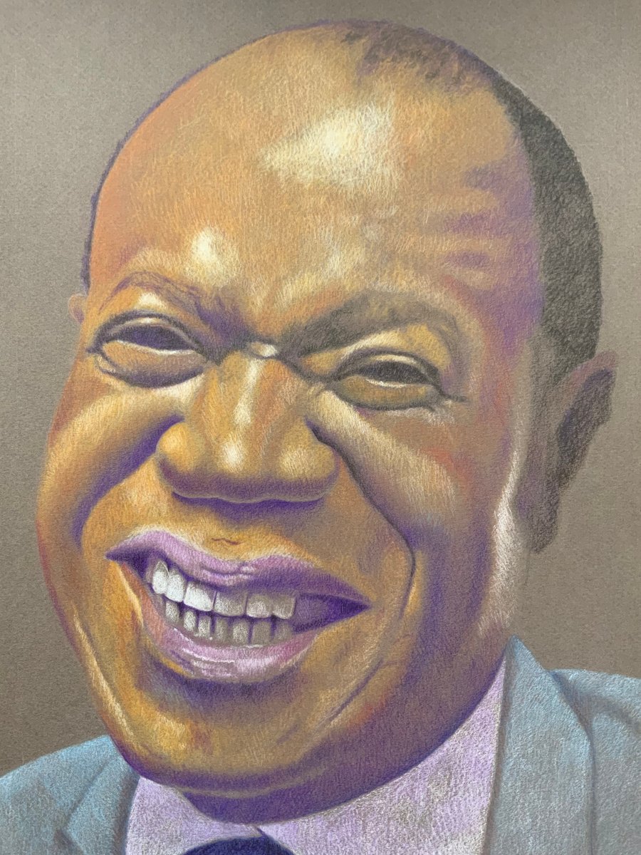 A portrait of Louis Armstrong