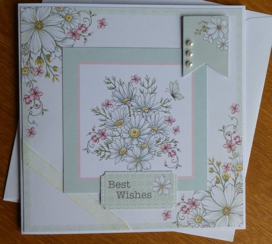 Daisies Card - Best Wishes