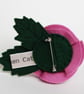 Double Pink Rose Brooch - Image 2