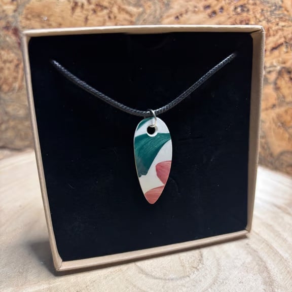 Handmade Pendant Necklace, Unique, One of a Kind, Eco Friendly Gifts. Recycle.