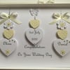 Personalised Handmade Wedding Day Card Ivory Boxed Son Daughter Engagement 
