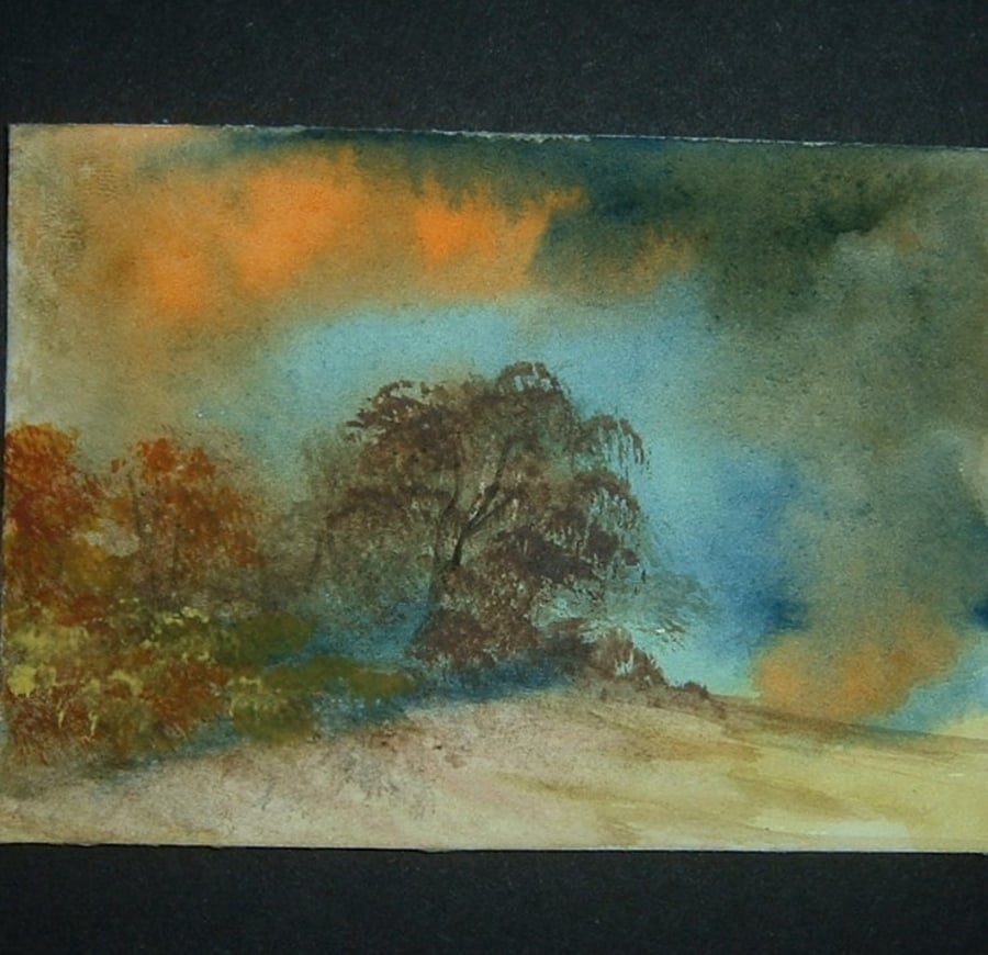 paintings art watercolour landscape aceo ref 307