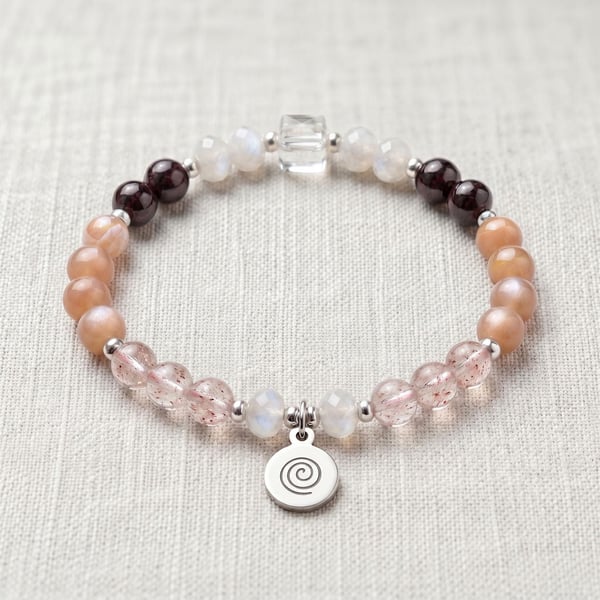 Fertility Crystal Bracelet, TTC & IVF Support, Personalised Gift