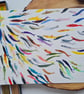 Original colourful fish shoal watercolour painting