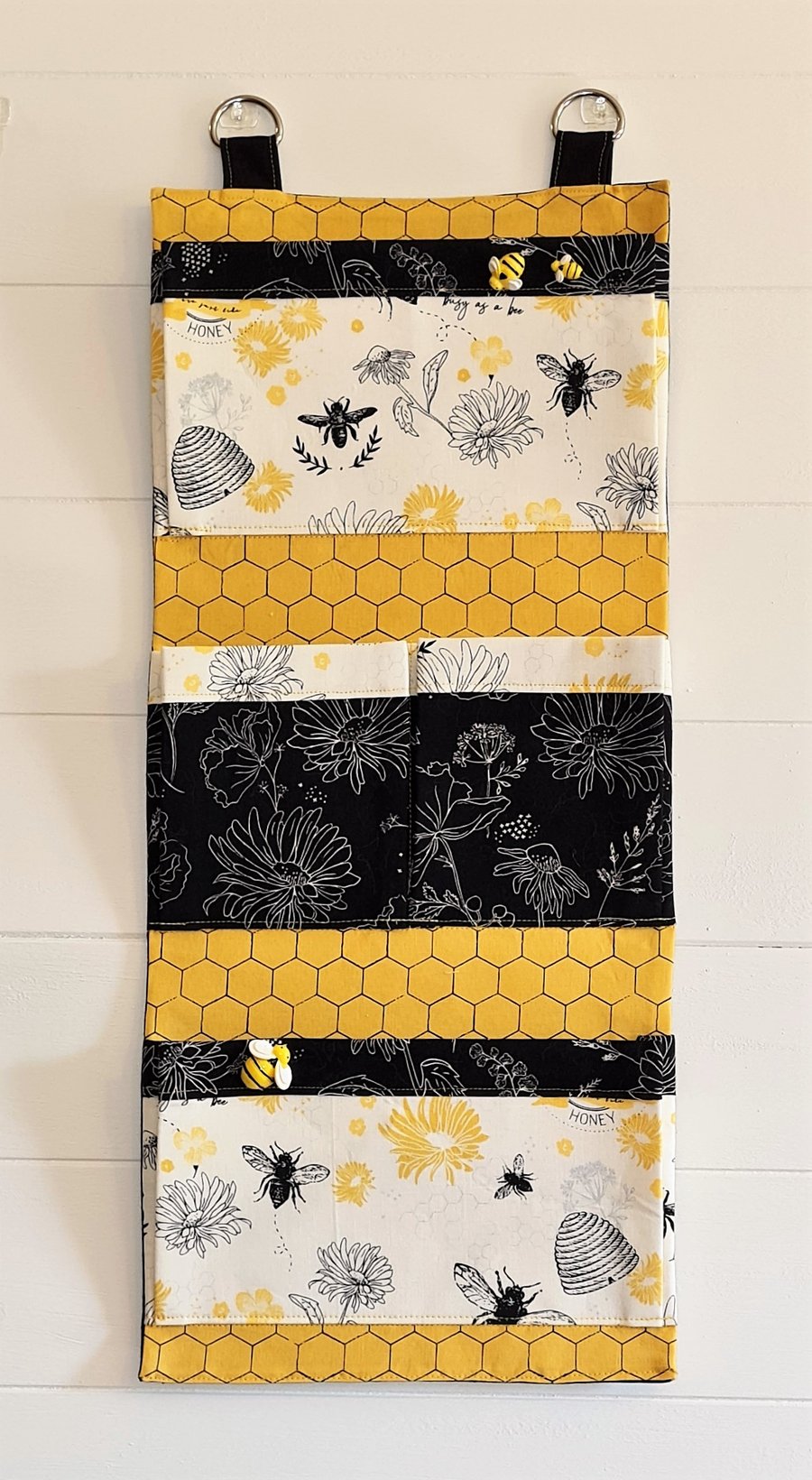 Hanging Pocket Organiser - Bees