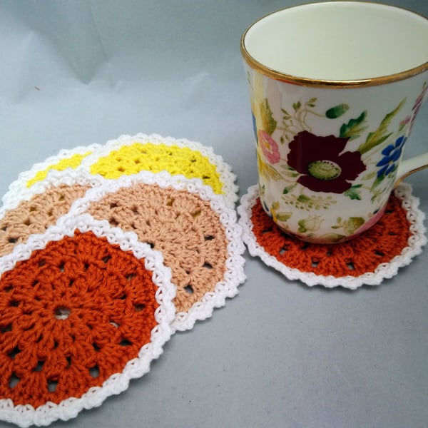 Coasters Crochet Set of 6