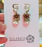 Romantic Pastel Gemstone Pearl Earrings - Image 9