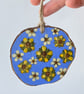 Real Pressed Flower, Wildflowers, Wood Slice Hanging Decoration - Image 6