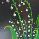 "Lily of the valley flowers" – Original Hand-Painted Acrylic Artwork on Canvas