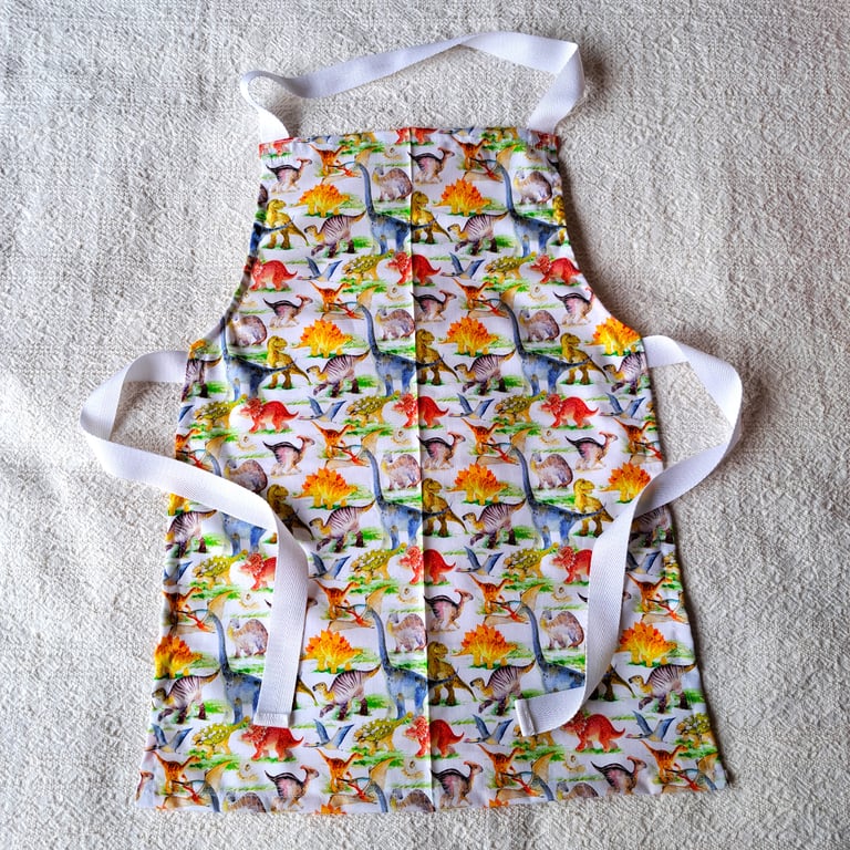 Dinosaur, Apron, age 6-10 years, hand made