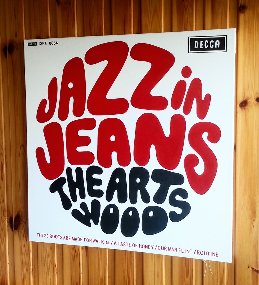 The Artwoods - Jazz In Jeans - 1965 -  Music Inspired Painting - Vinyl Records