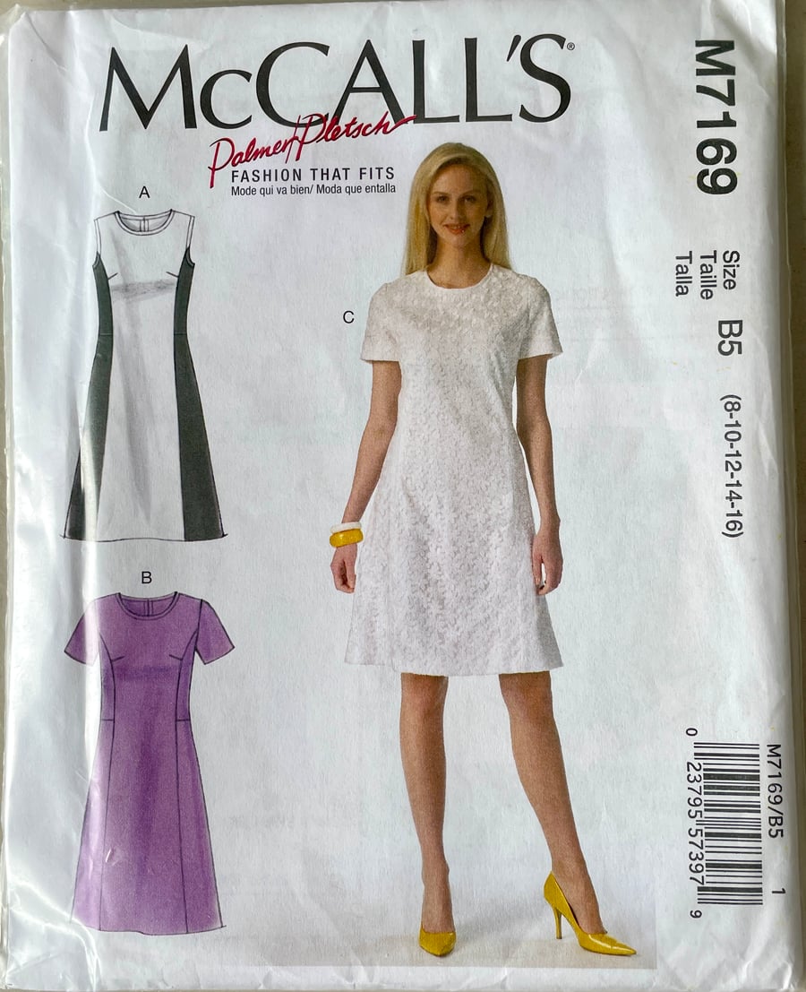 McCall's Ladies Dress Pattern M7169 - Uncut