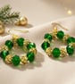Handmade Christmas Wreath Earrings - Image 4