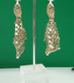 Metallic  rose gold material earrings   Sparkle for Christmas - Image 2