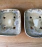 Handmade ceramic soap dish, self draining rectangular soap dish - Image 6