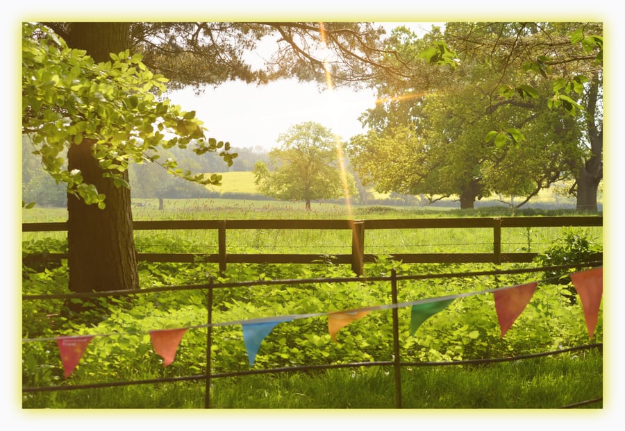 Blank Lincolnshire Garden Card A5