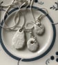 Handmade Earrings and Necklace Set, Unique Jewellery, Broken Ceramic - Image 8