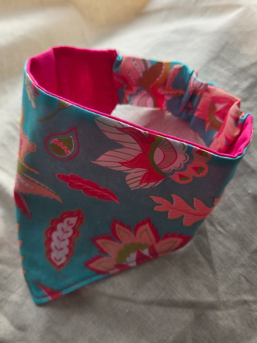 Image of Elasticated slip-on Dog Bandana - Size S-M