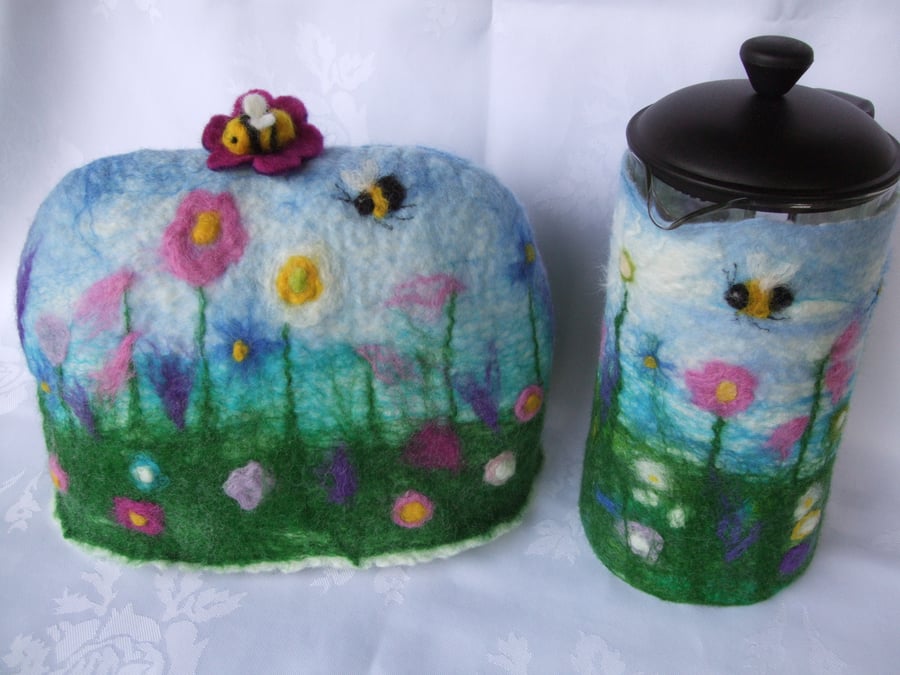 Felt Cafetiere Cosy - for Lisa B