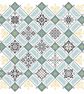 144 Cross Stitch Pattern Quaker Diamond Motif Ackworth Lattice sampler  - Image 1