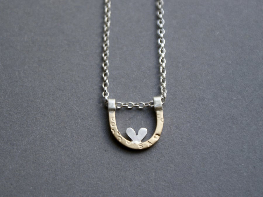 Personalised tiny nest necklace 