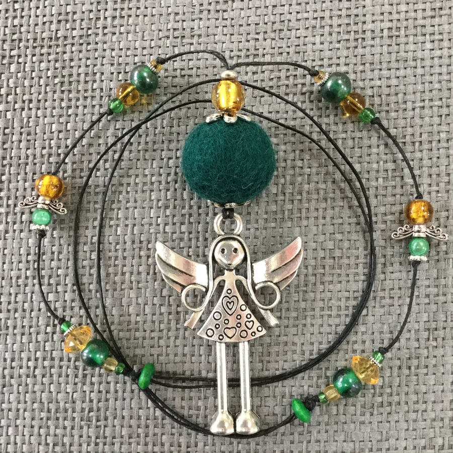 “Forest Angel”  pendant necklace