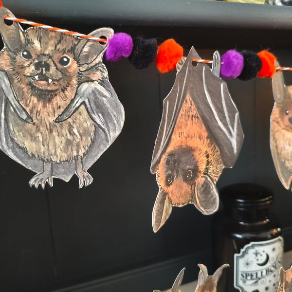 Bat Halloween Bunting