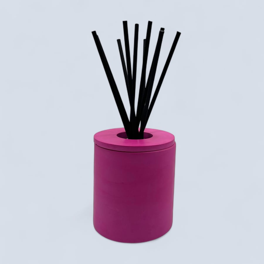 Handmade Fuchsia Pink Diffuser Bottle Holder for Home Fragrance