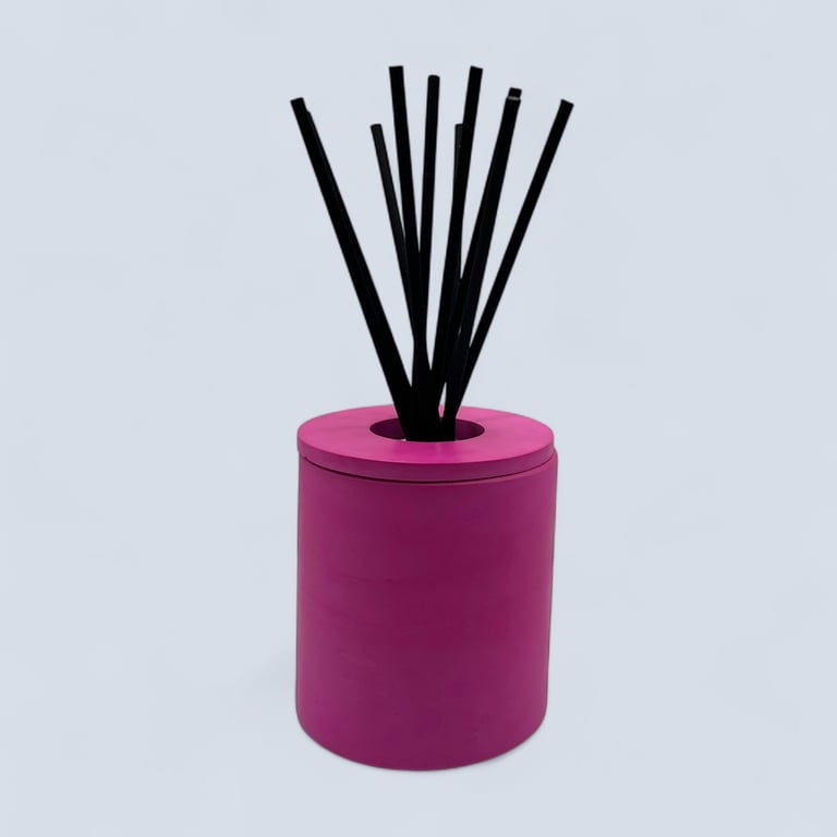 Handmade Fuchsia Pink Diffuser Bottle Holder for Home Fragrance