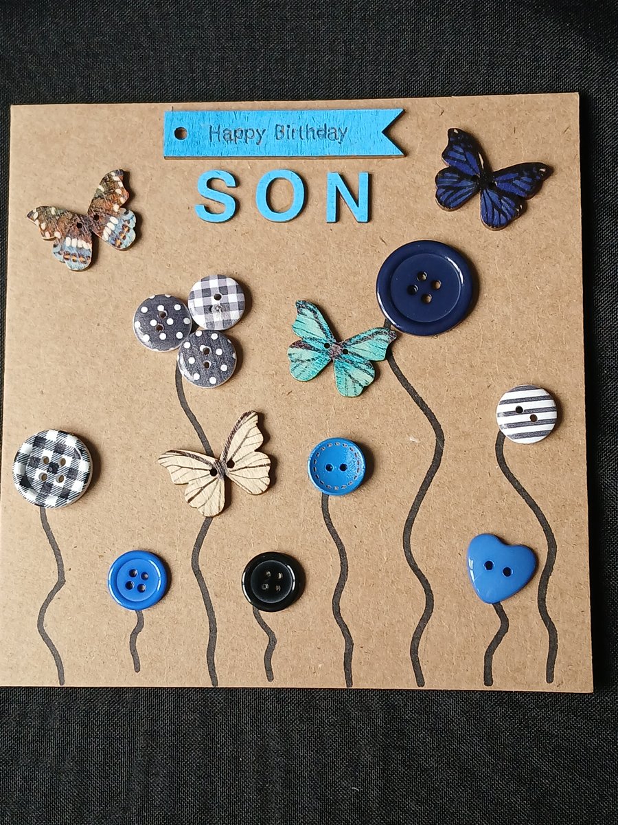 Handmade, son birthday card 