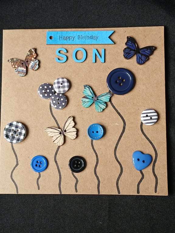 Handmade, son birthday card 