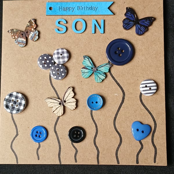 Handmade, son birthday card 