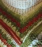 Handmade Crochet Poncho: Cowl Neck  Autumn Wrap Petite Teen Size - Image 3