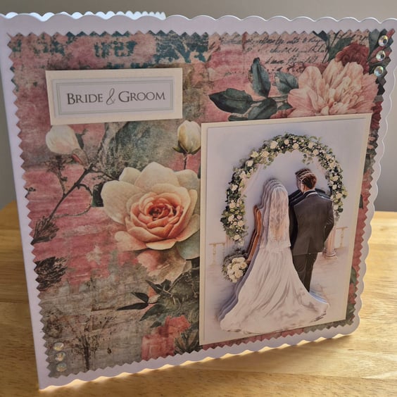 Handmade Wedding Greeting Card
