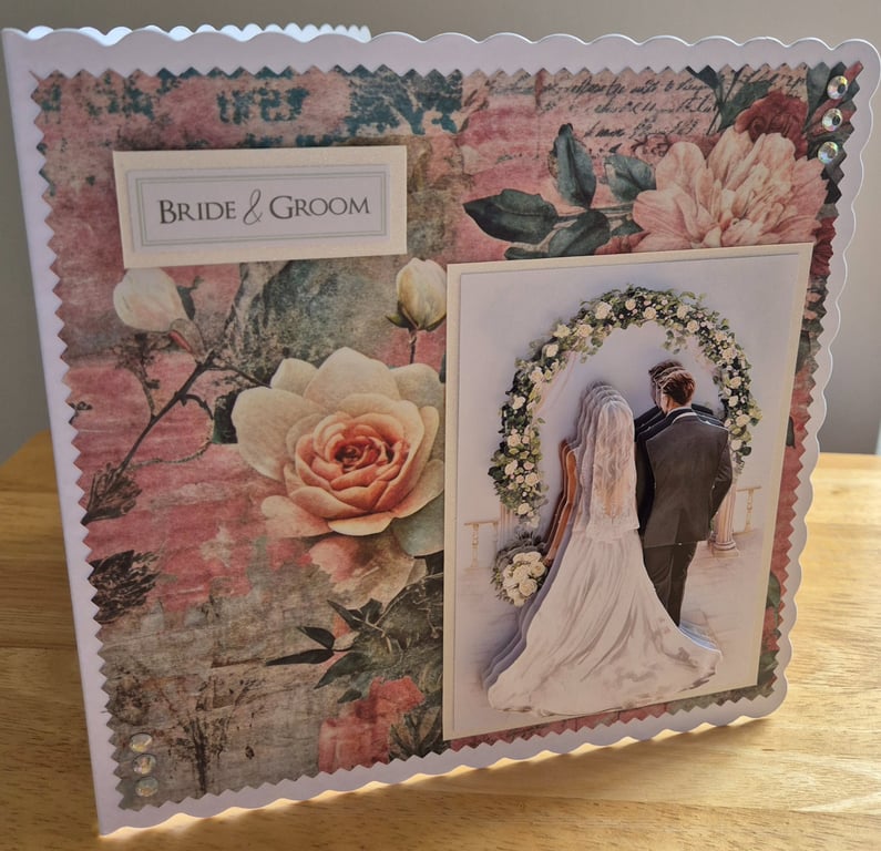 Handmade Wedding Greeting Card