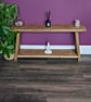 Handmade Rustic Wooden TV Console Unit: Farmhouse Bedside Shelf Table Book Shelf - Image 7