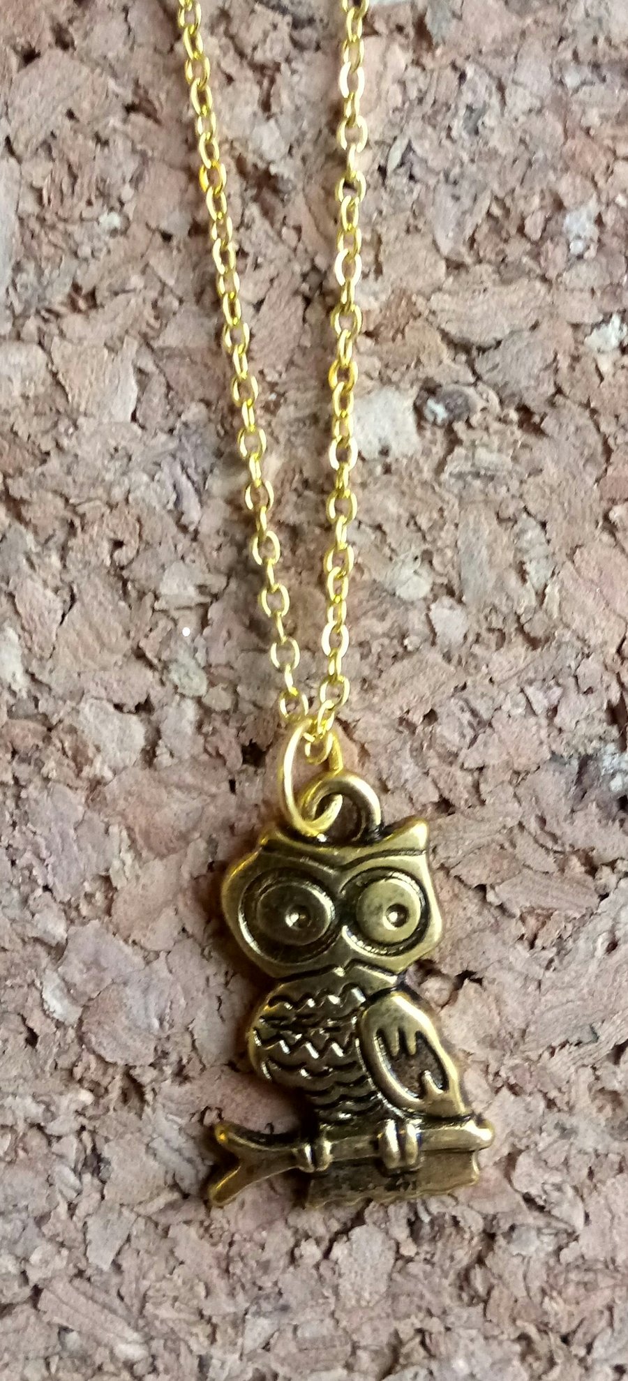 Wise Owl on a Golden Chain