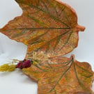 Autumnal  leaf dishes