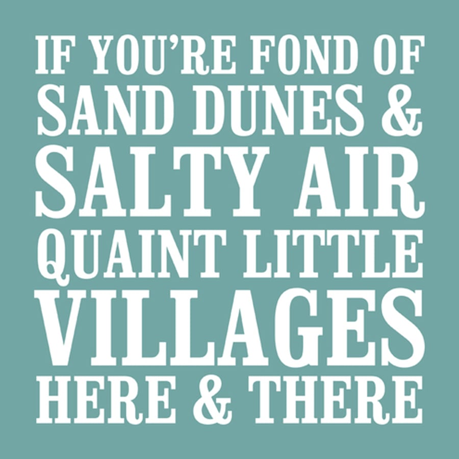 Canvas Print: Seaside Theme Sand Dunes