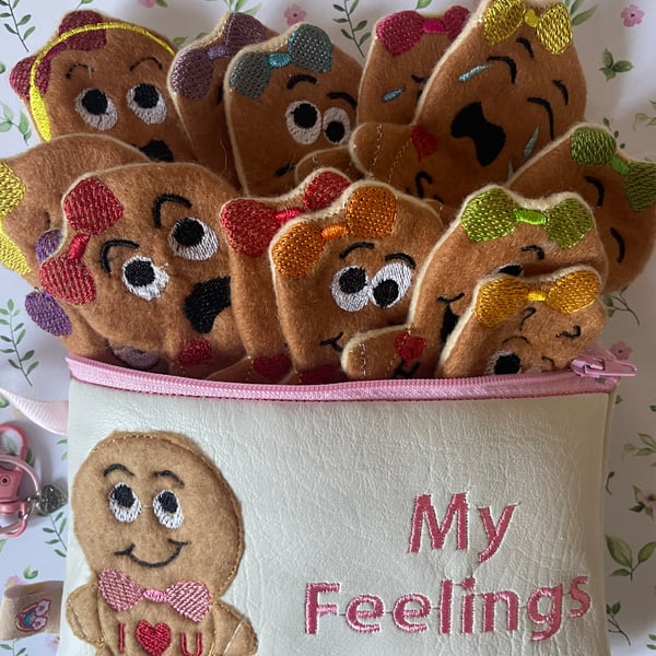 My Feelings Girls emotions finger puppets ASD SEN  communication aid. 