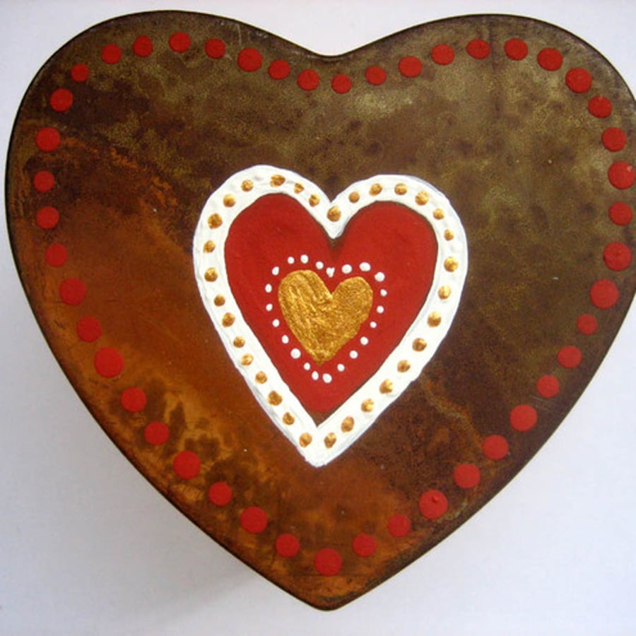 RESERVED Hand painted trinket box (9)