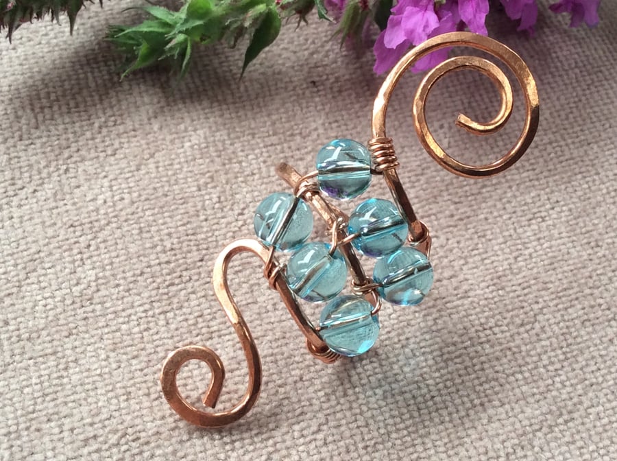Reflection - Swirl Wire Wrap Ring